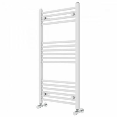 Straight Heated Towel Rail White