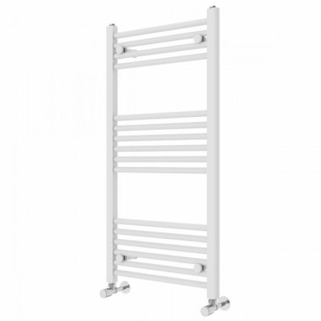 Straight Heated Towel Rail White
