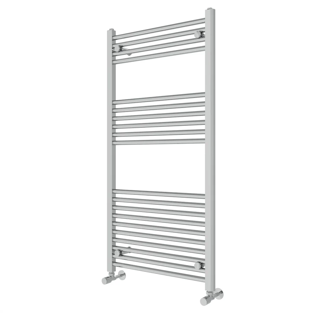 Straight Heated Towel Rail Chrome