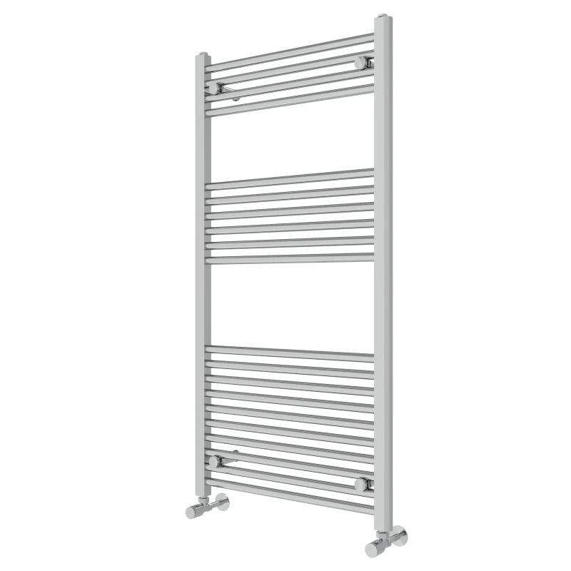 Straight Heated Towel Rail Chrome