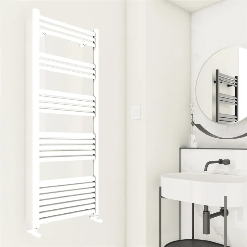 Lara L Aluminium Towel Rail – Textured White