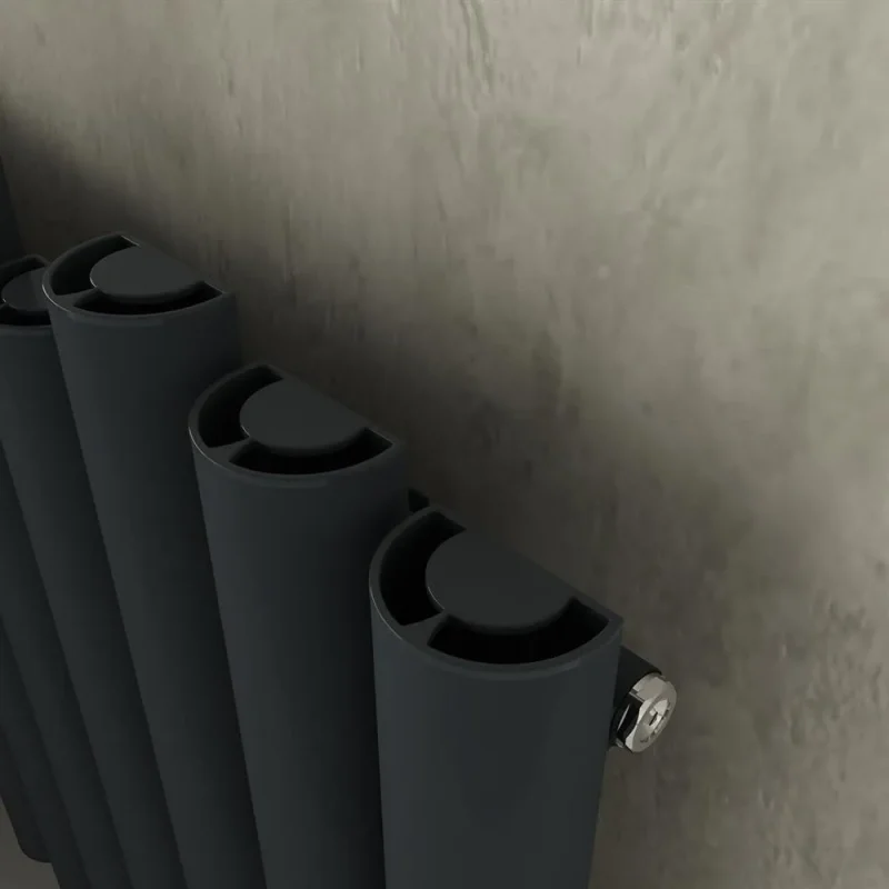 Motion Designer Radiator - Textured Anthracite Close Up