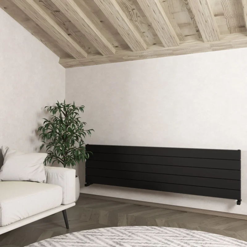 Nemo XL Double Horizontal Radiator Black