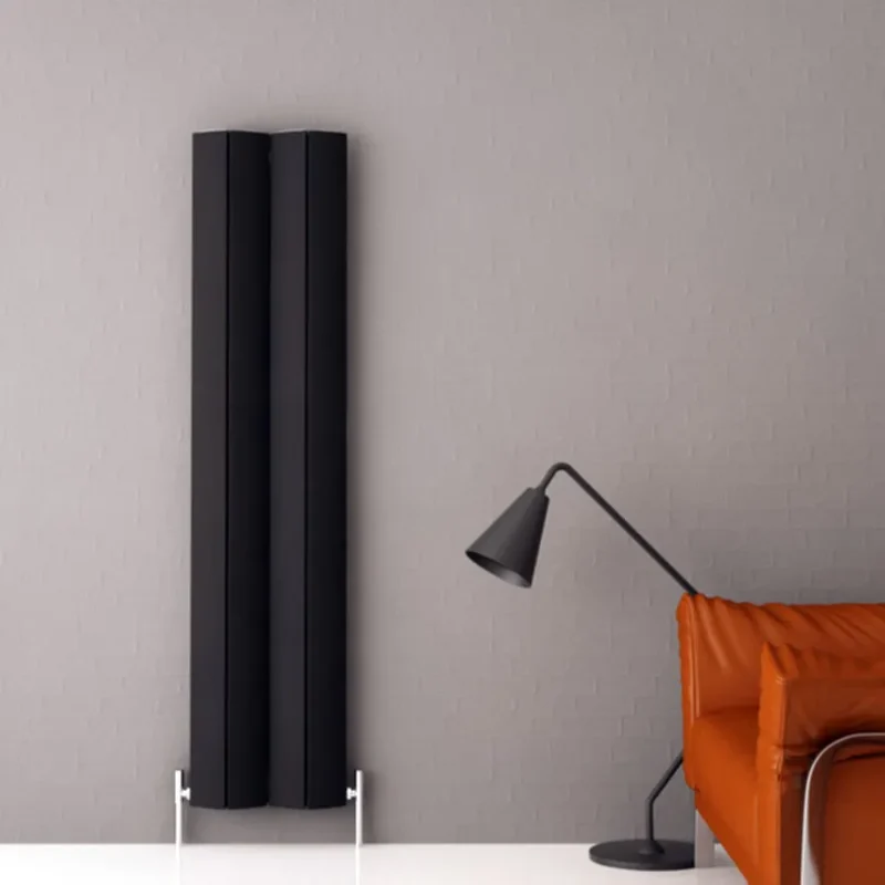 Nixie Aluminium Vertical Radiator - Black