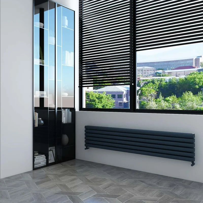Tallis Double XL Horizontal Radiator – Anthracite 350 x 1800