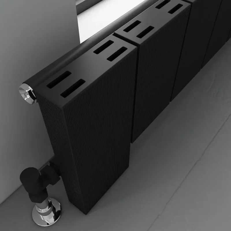 Elvino Small Radiator – Textured Black Close up