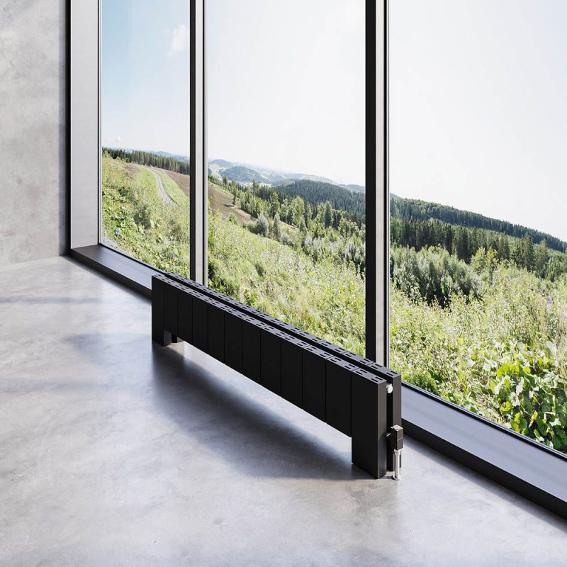 Elvino Small Radiator – Textured Black Double