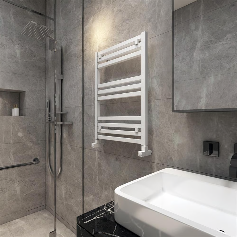Fame Aluminium Designer Towel Rail White