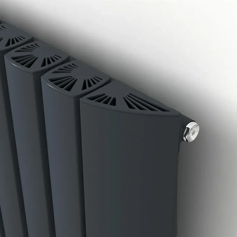 Gaia Designer Radiator Anthracite Close Up