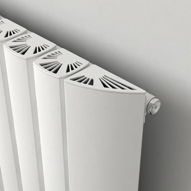 Gaia Designer Radiator White Close Up