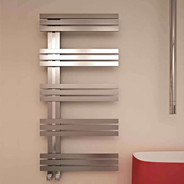 Alias Stainless Steel Towel Radiator satin chrome right