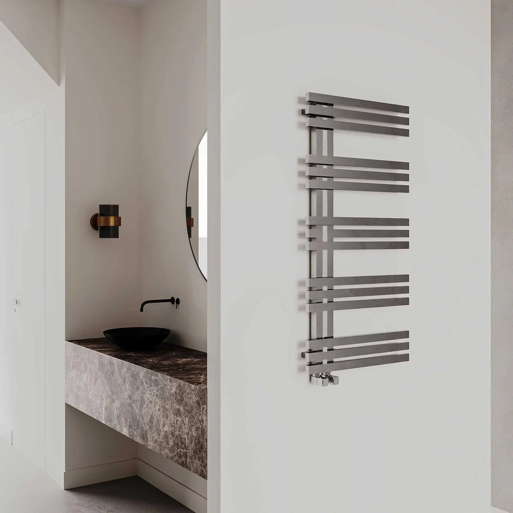 Alias Stainless Steel Towel Radiator Chrome