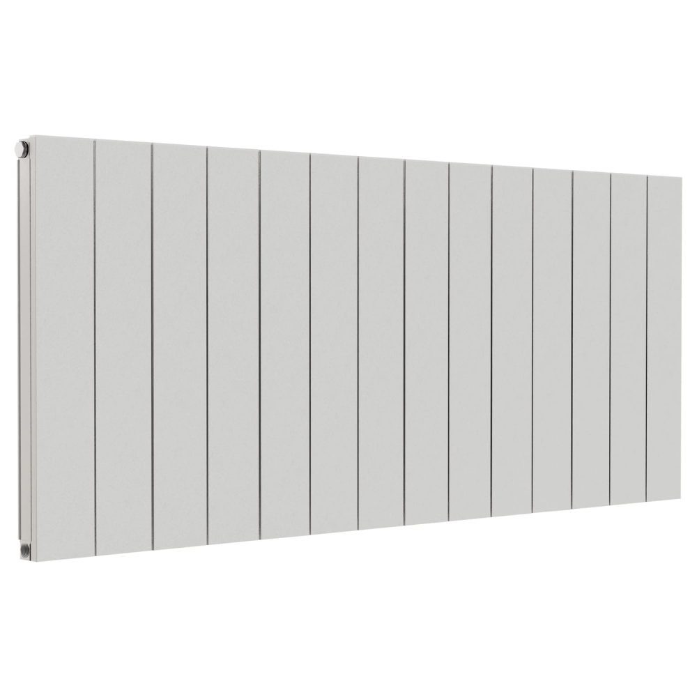 Ascot Horizontal Aluminum Radiator Single White