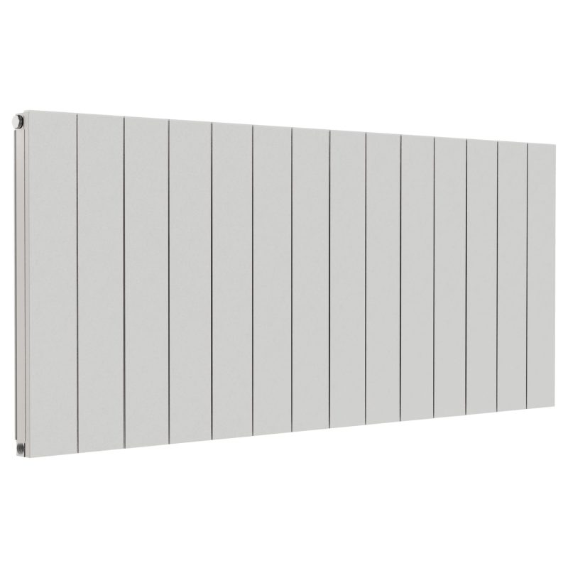 Ascot Horizontal Aluminum Radiator Single White