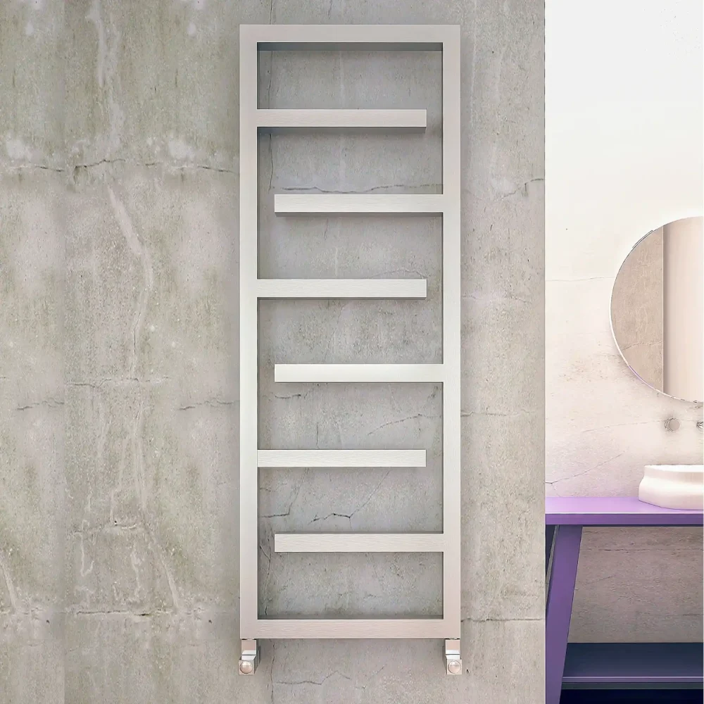 Eclipse Stainless Steel Towel Radiator - Satin & Polished Chrome