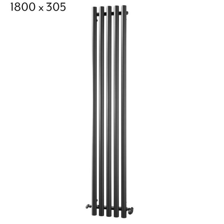 Towelrads Mayfair Vertical Radiator - Chrome & Anthracite - Image 4