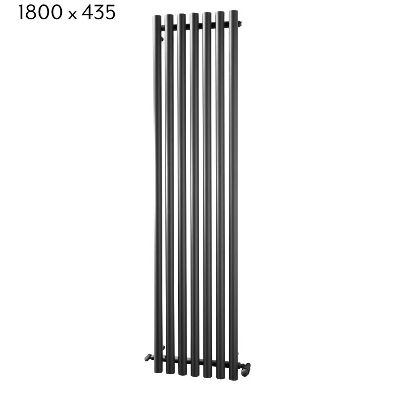 Mayfair Vertical Radiator - Chrome & Anthracite - Image 3