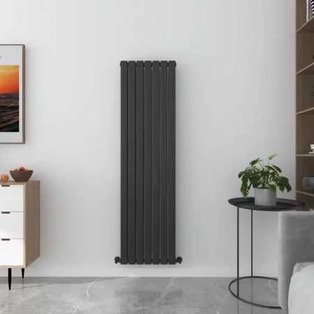 1780x560 Milan Black Vertical Designer Radiator 1