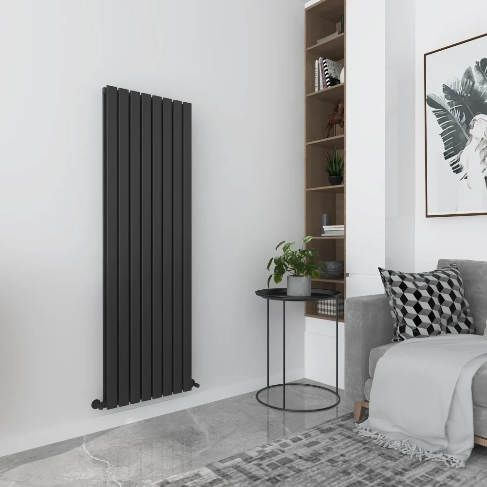 1780x560 Milan Black Vertical Designer Radiator