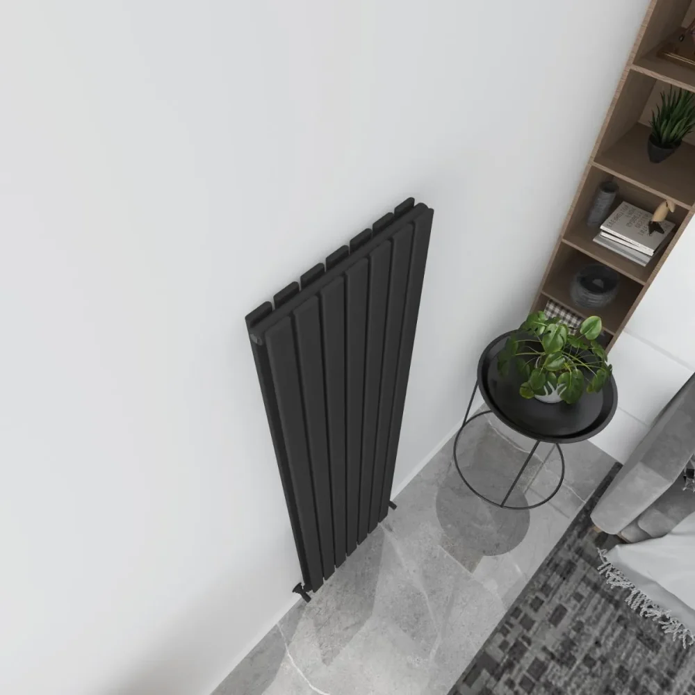 Milan Black Vertical Designer Radiator - Image 3