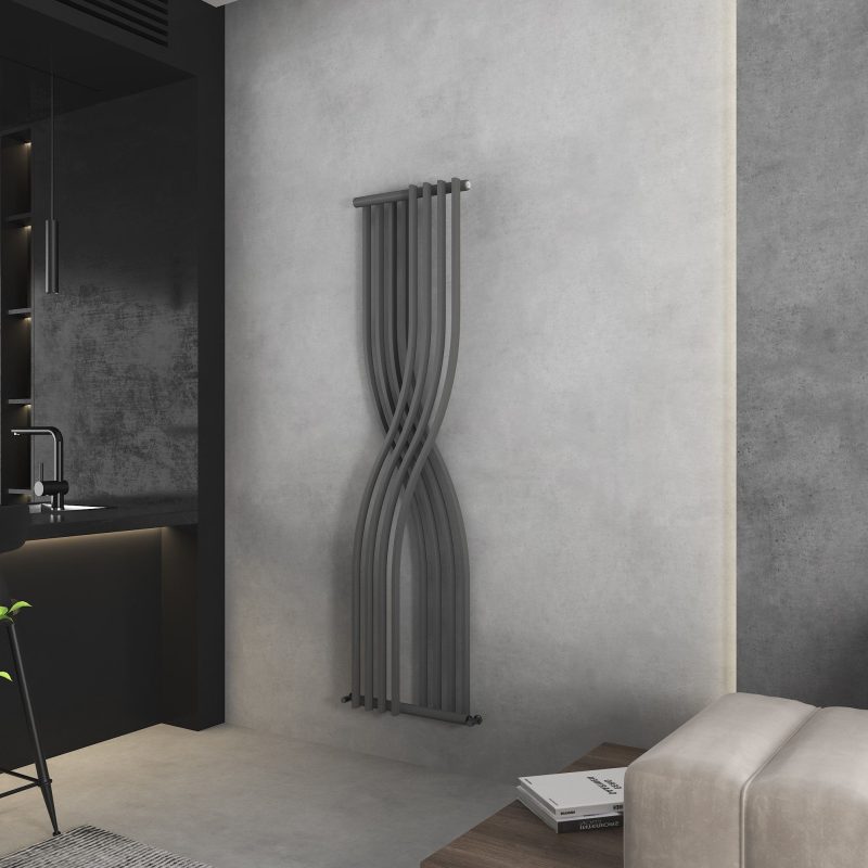 Venus Grey Vertical Designer Radiator
