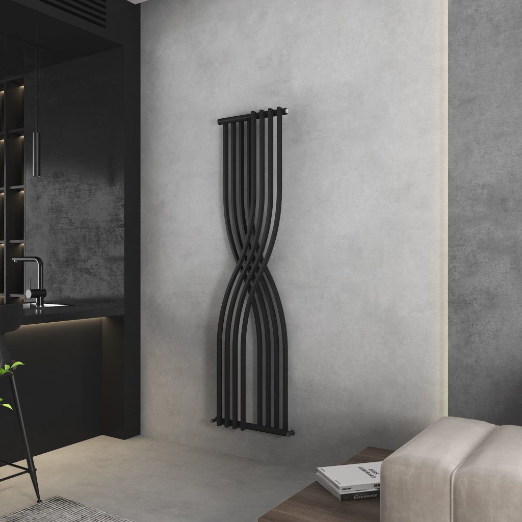 Venus Black Tall Designer Radiator
