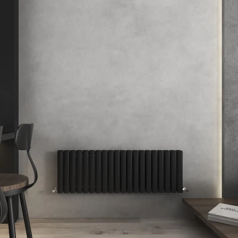 400x1200 Nirvana Black Horizontal Designer Radiator