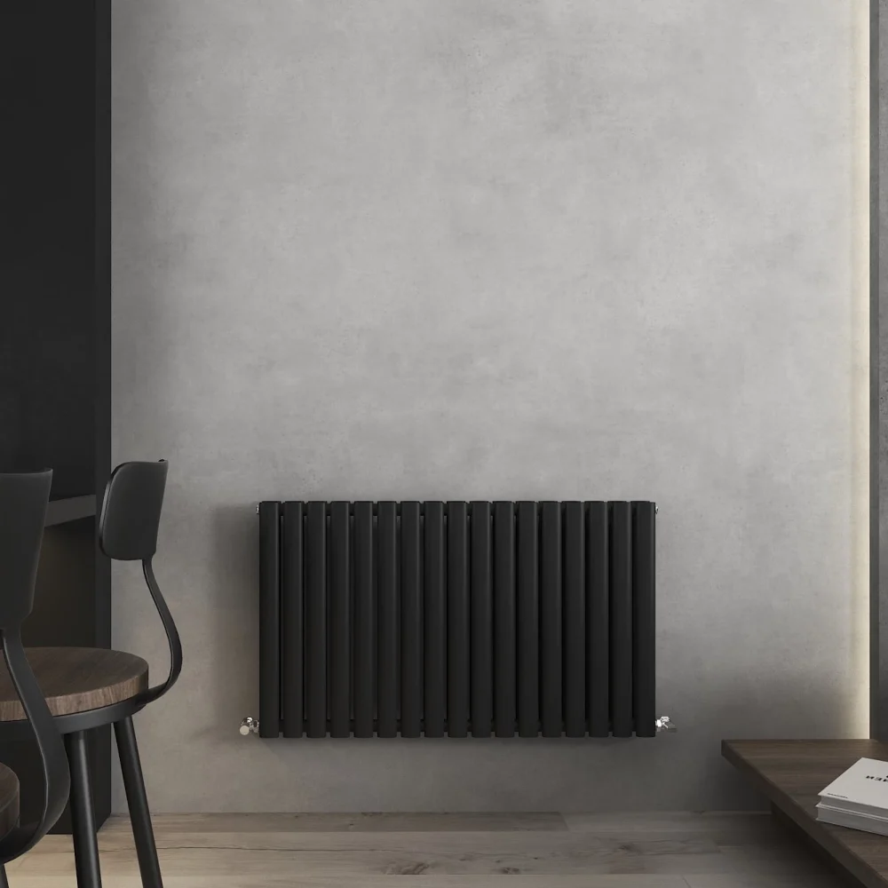 600X1020 Nirvana Black Horizontal Designer Radiator