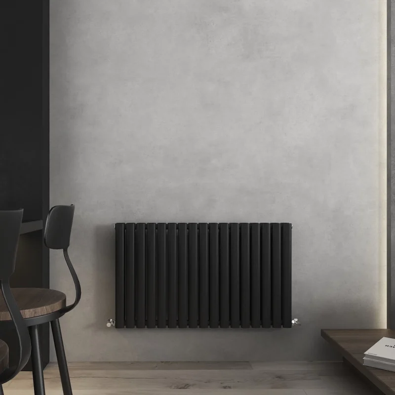 600X1020 Nirvana Black Horizontal Designer Radiator
