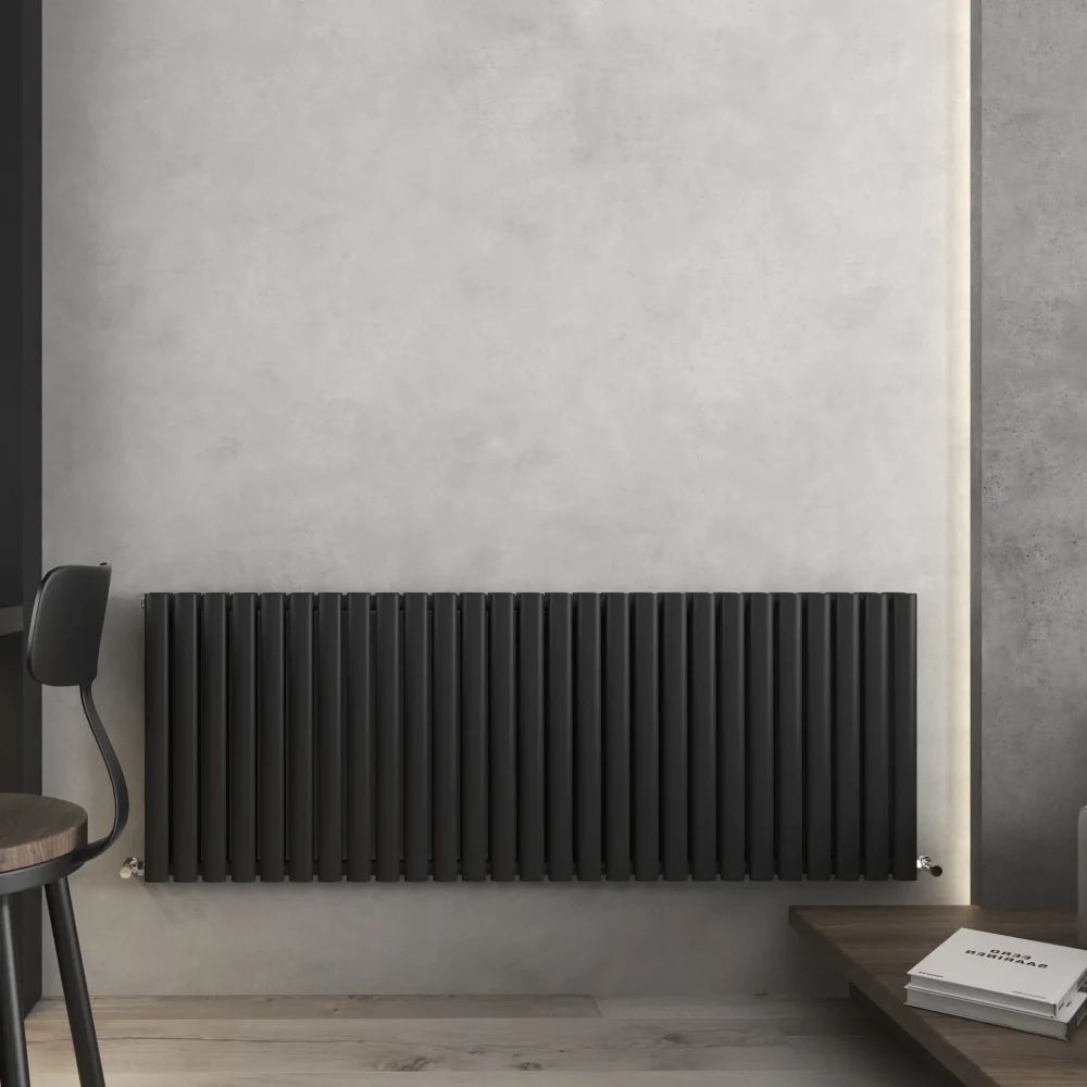 600X1620 Nirvana Black Horizontal Designer Radiator