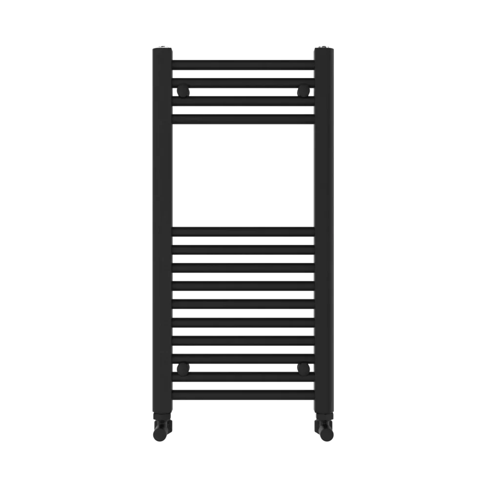 Black Designer Towel Radiator 800x350
