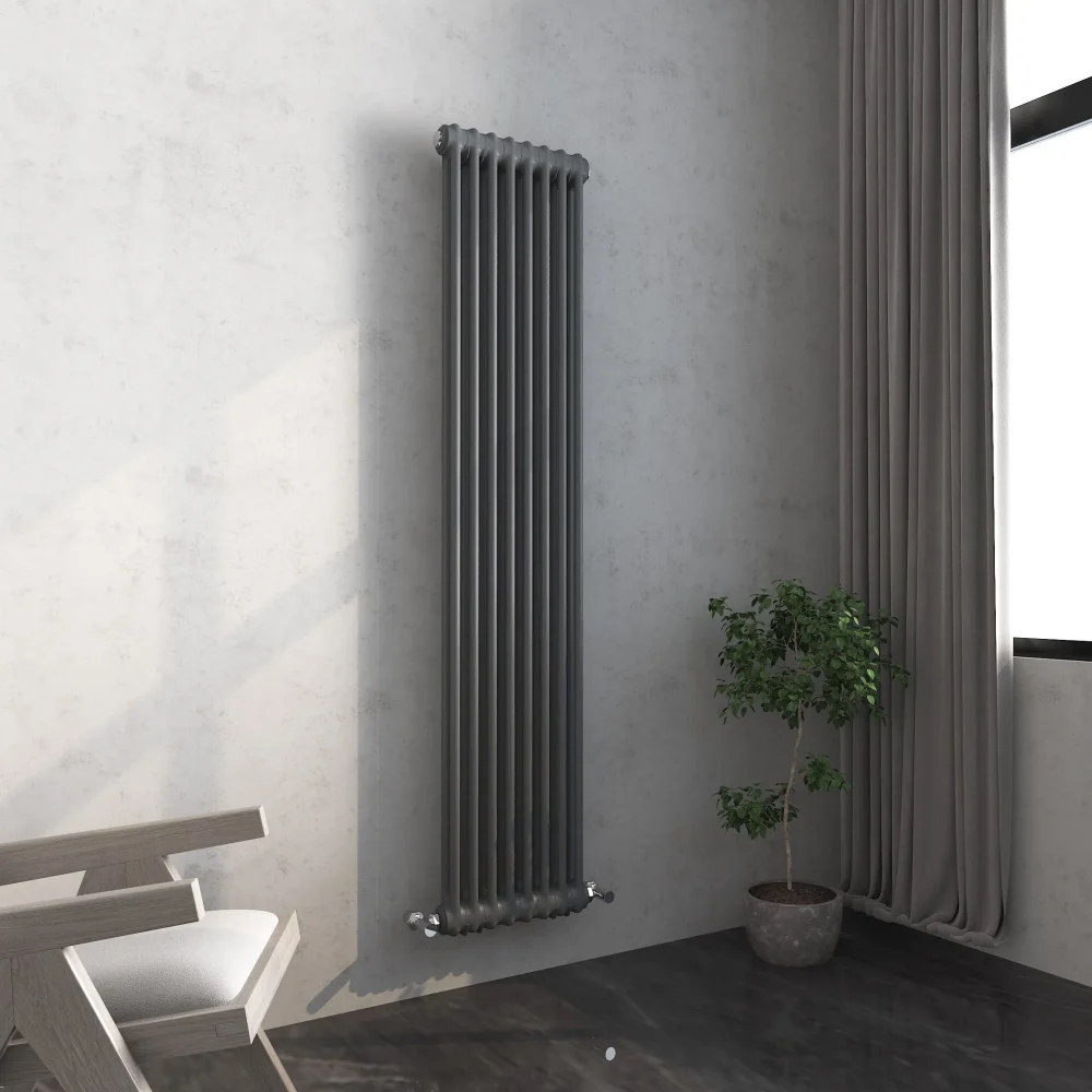 Vintage Anthracite Column Vertical Radiator 1800x372 2