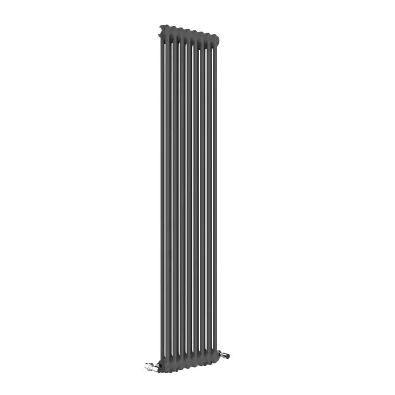Vintage Anthracite Column Vertical Radiator 1800x372 6