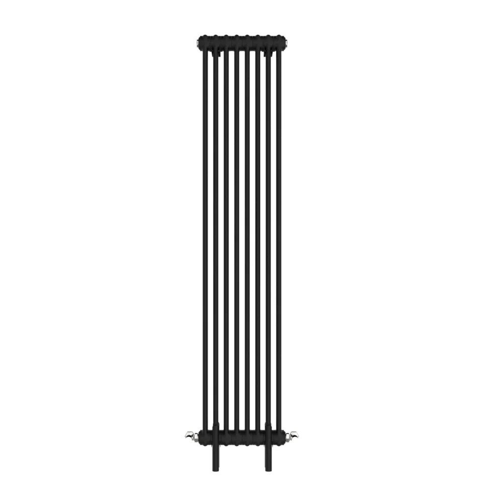 Vintage Black Column Vertical Radiator 1800x372 4