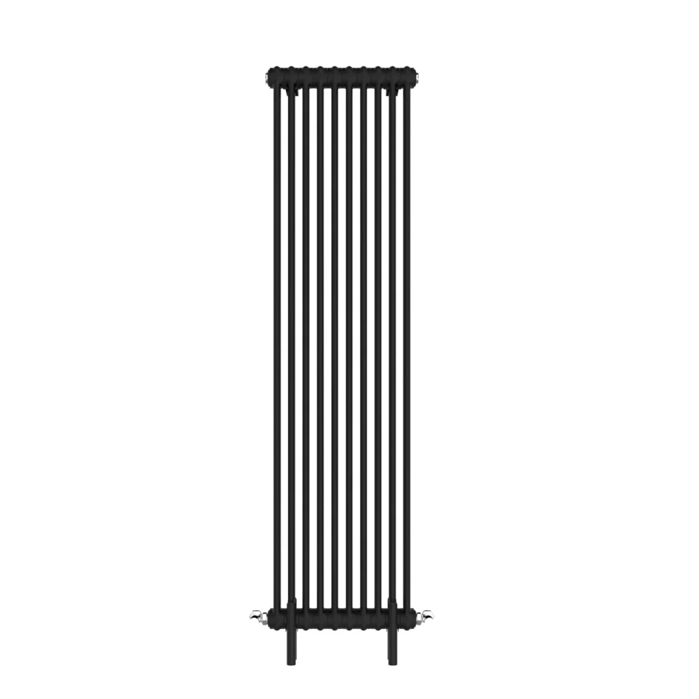 Vintage Black Column Vertical Radiator 1800x460 3
