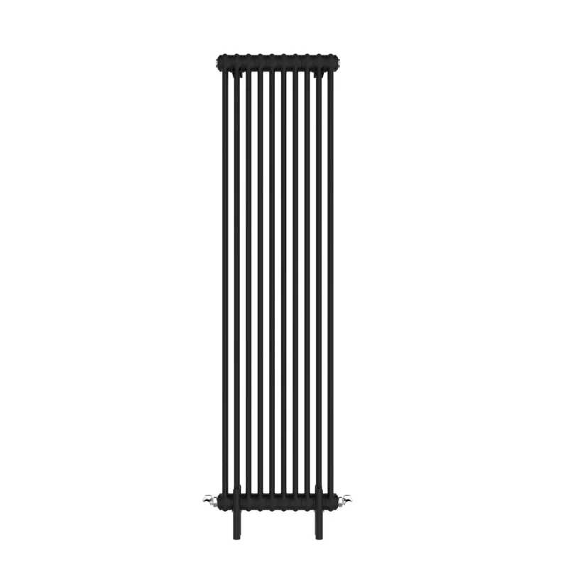 Vintage Black Column Vertical Radiator 1800x460 3