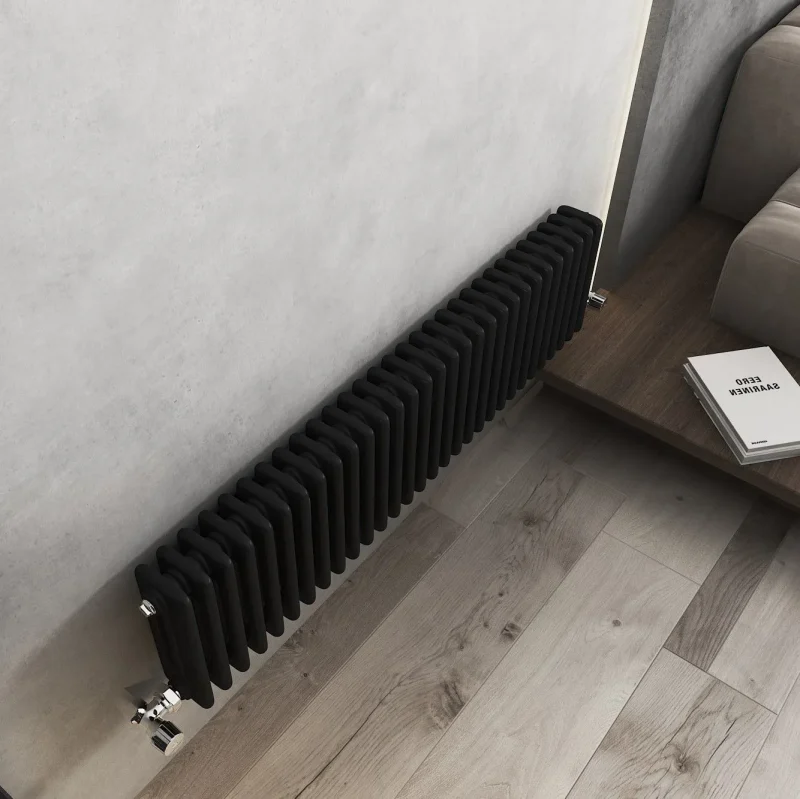 Vintage Black Horizontal Column Radiator 300x1355 2