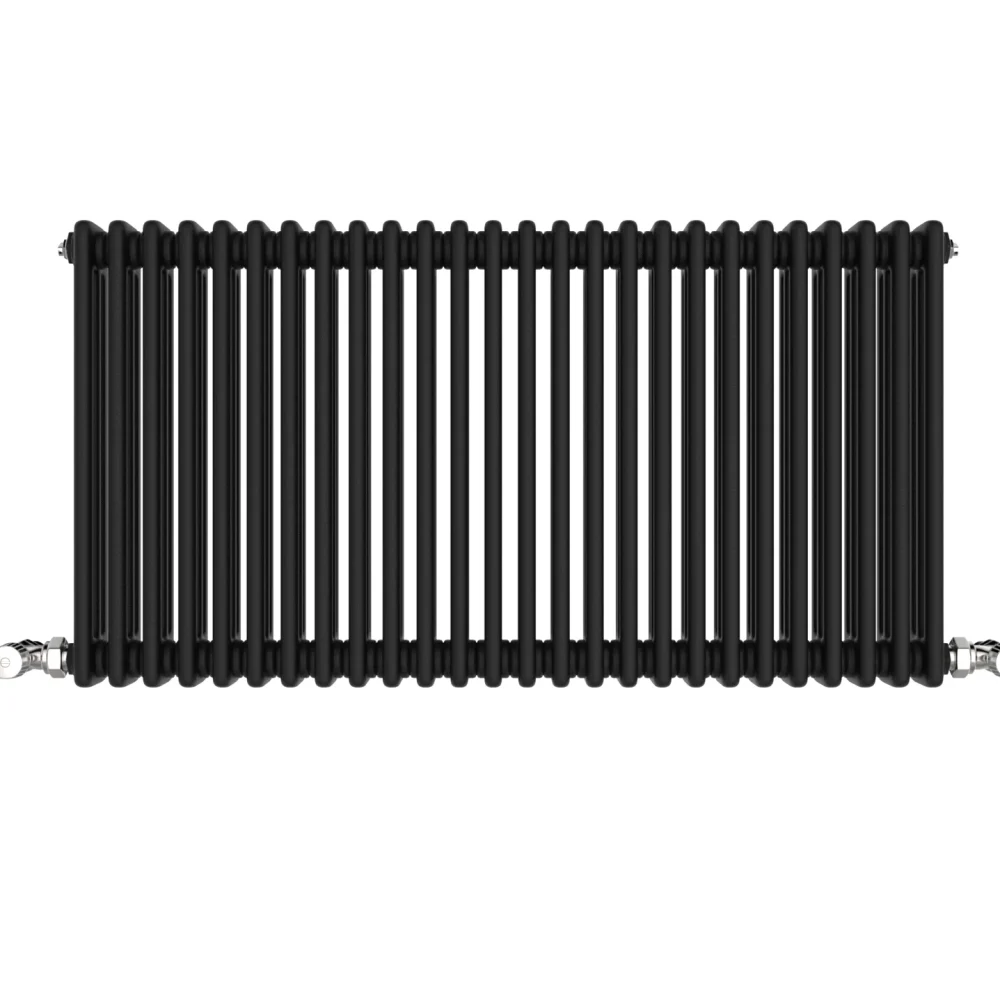 Vintage Black Horizontal Column Radiator 600x1177 4