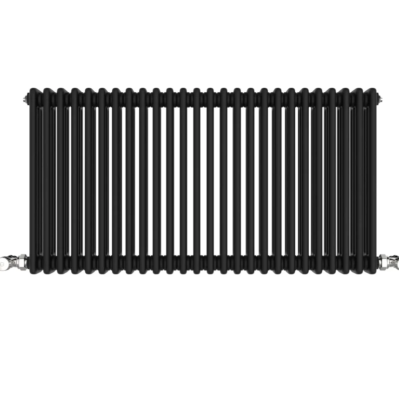Vintage Black Horizontal Column Radiator 600x1177 4
