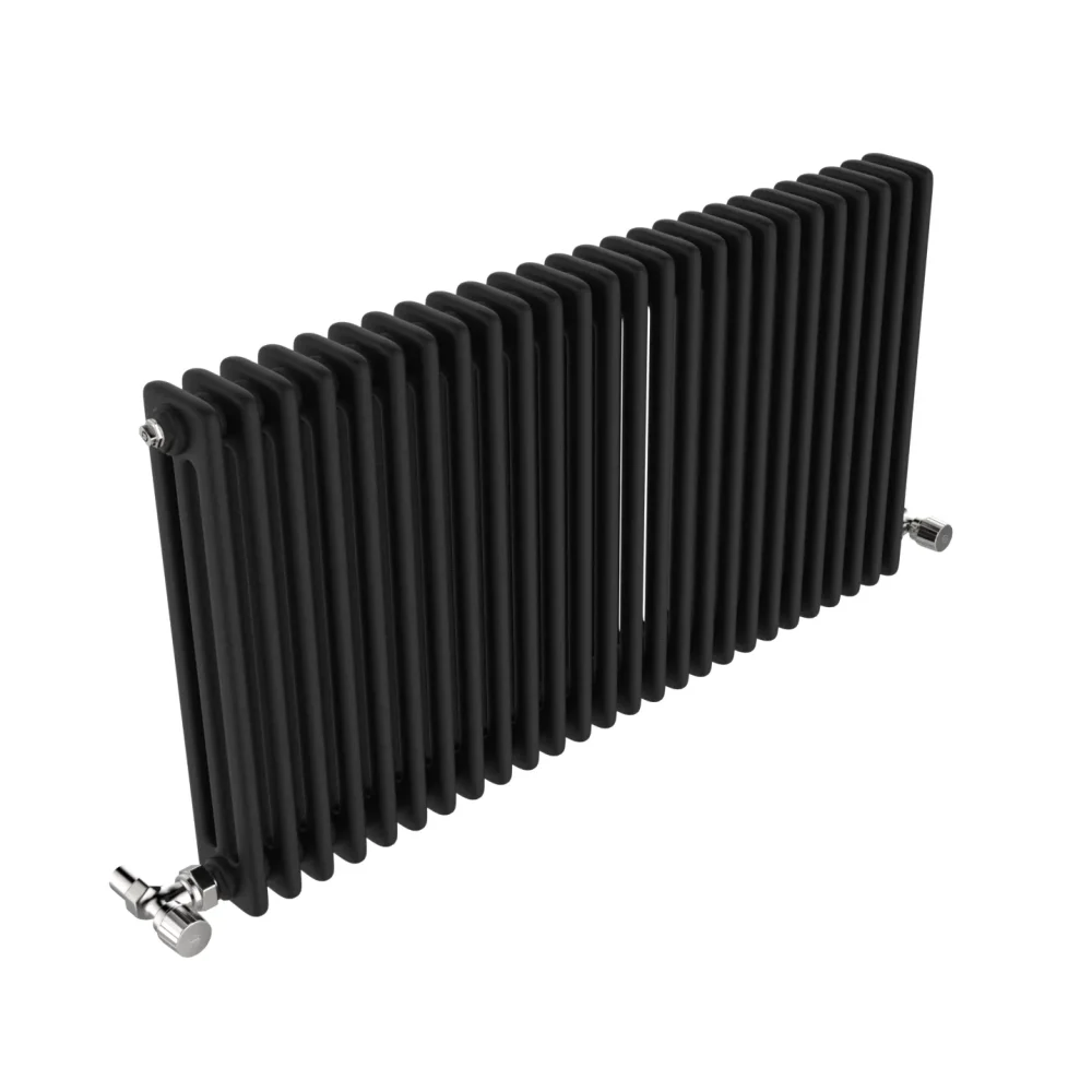 Vintage Black Horizontal Column Radiator 600x1177 6
