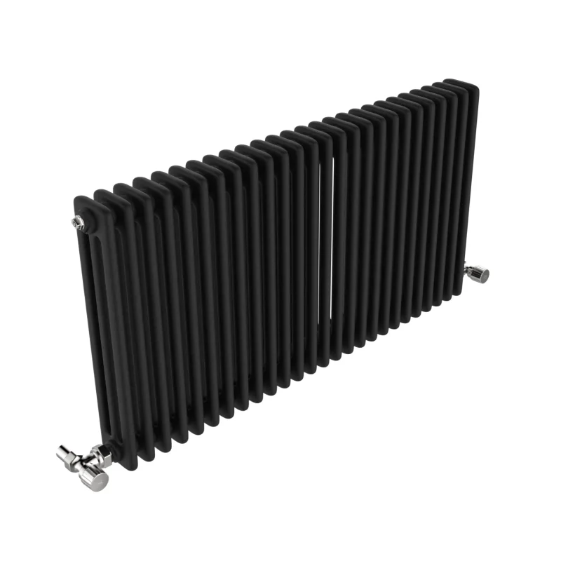 Vintage Black Horizontal Column Radiator 600x1177 6