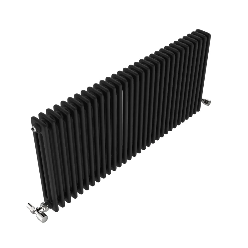 Vintage Black Horizontal Column Radiator 600x1355 6