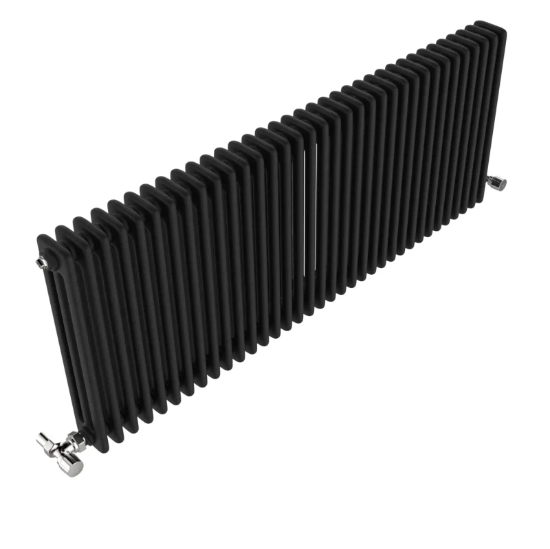Vintage Black Horizontal Column Radiator 600x1578 5