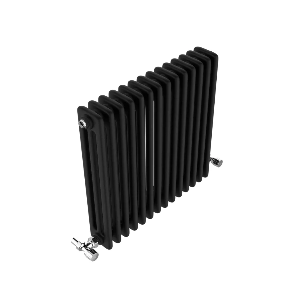 Vintage Black Horizontal Column Radiator 600x643 6