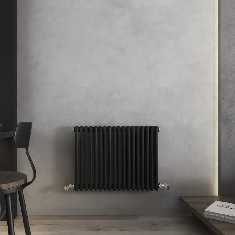 Vintage Black Horizontal Column Radiator 600x821 1