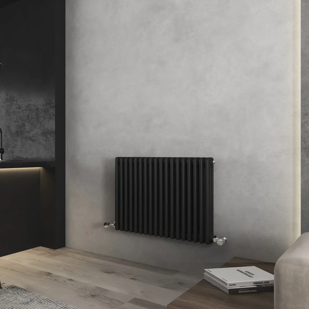 Vintage Black Horizontal Column Radiator 600x821 2
