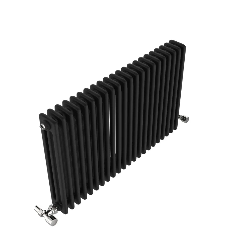 Vintage Black Horizontal Column Radiator 600x999 6