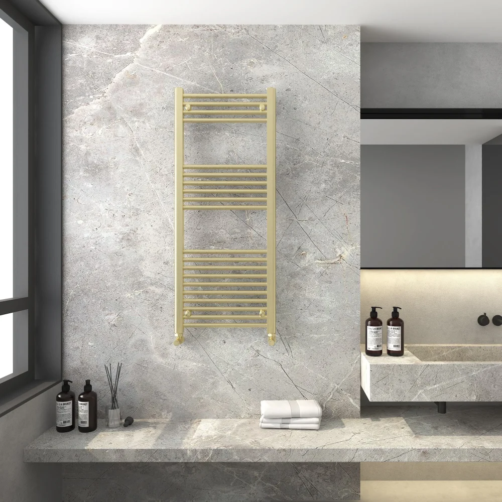 Detroit Brushed Brass Radiator 1200x500