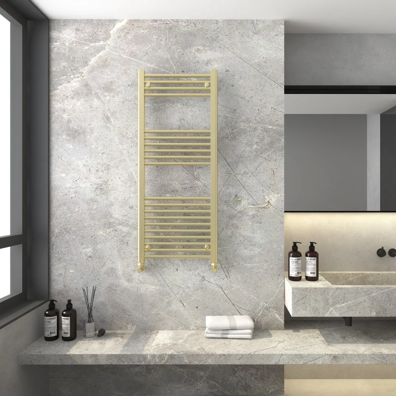 Detroit Brushed Brass Radiator 1200x500