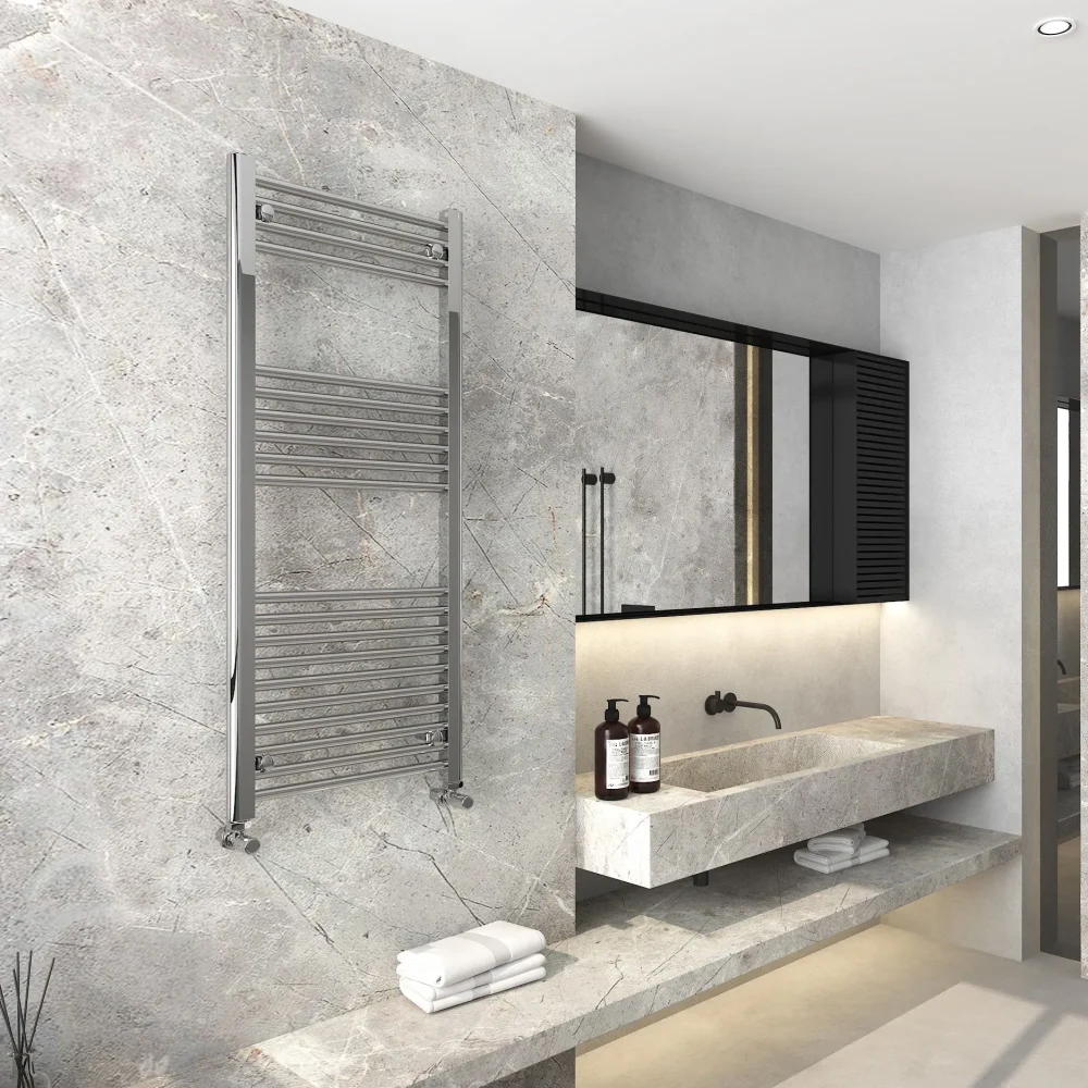 Detroit Chrome Designer Towel Radiator 1200x500 (2)